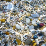 pebbles seen through clear water